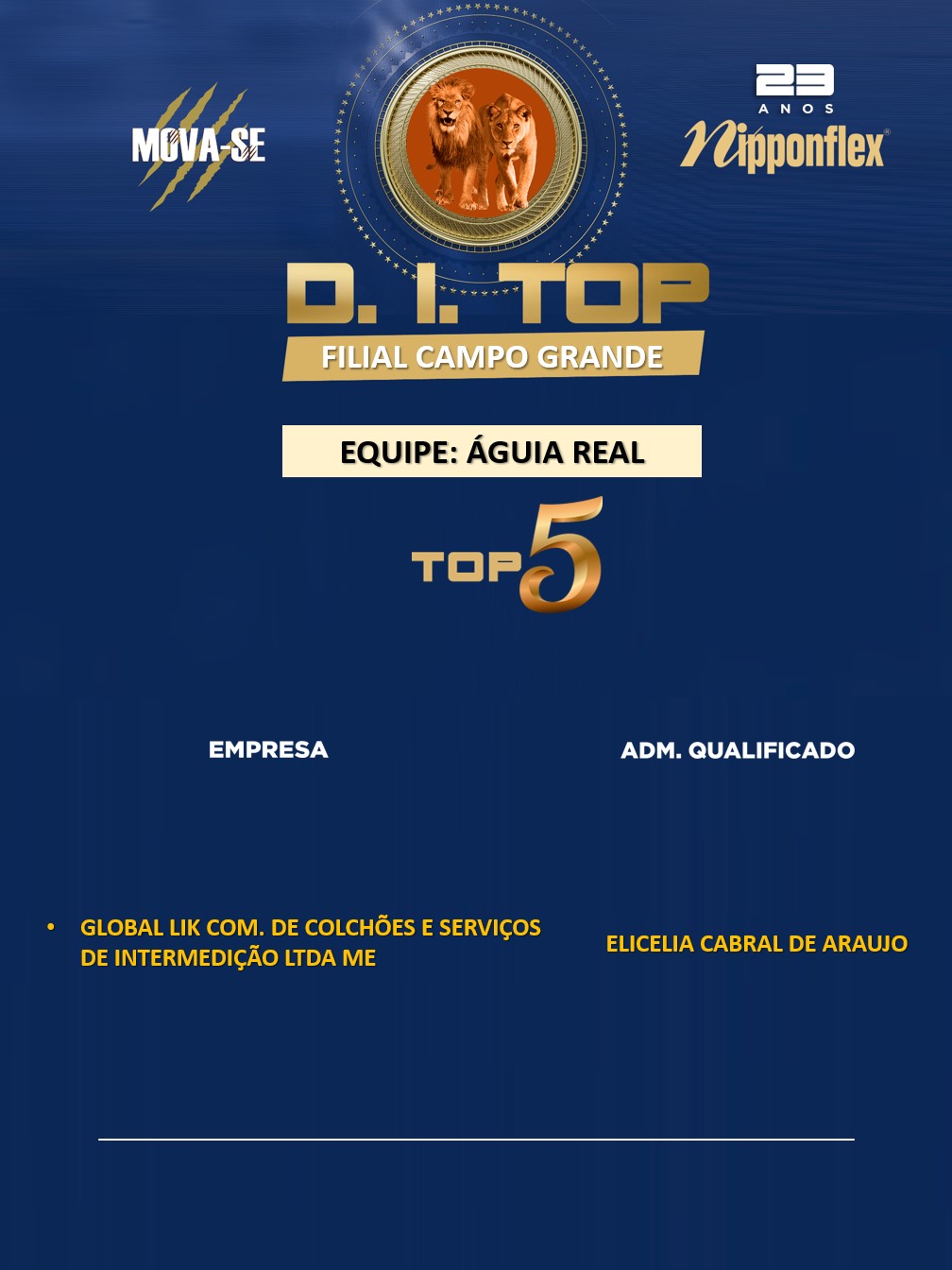 D.I. TOP - JUNHO - 37. CAMPO GRANDE - AR