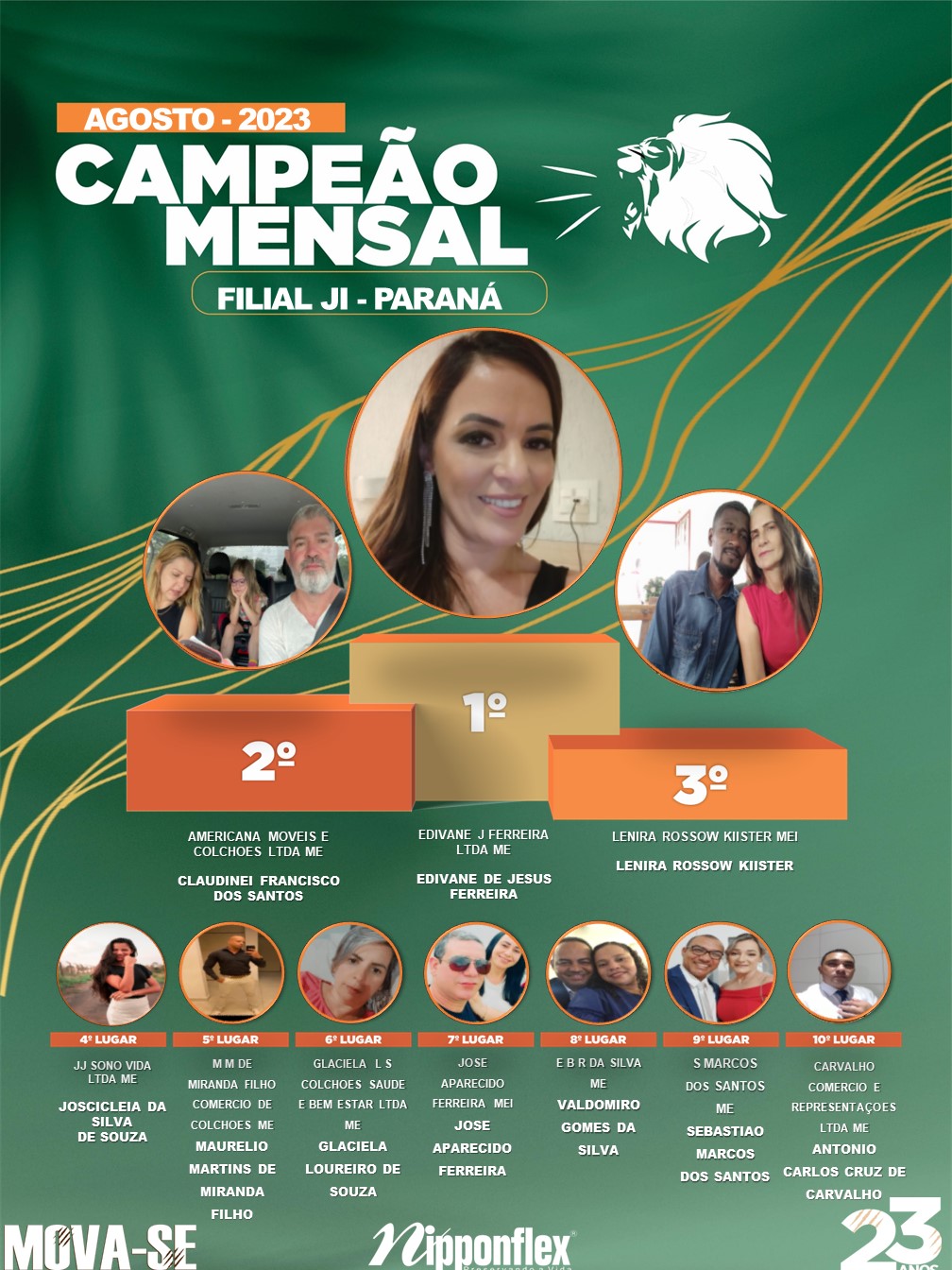 CAMPEÃO AGOSTO 2023 - 23. JI- PARANÁ