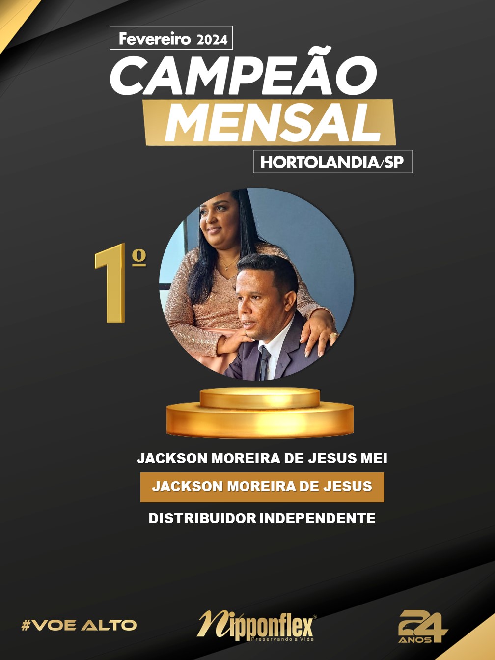 CAMPEÃO FEVEREIRO 2024 - 03. HORTOLÂNDIA