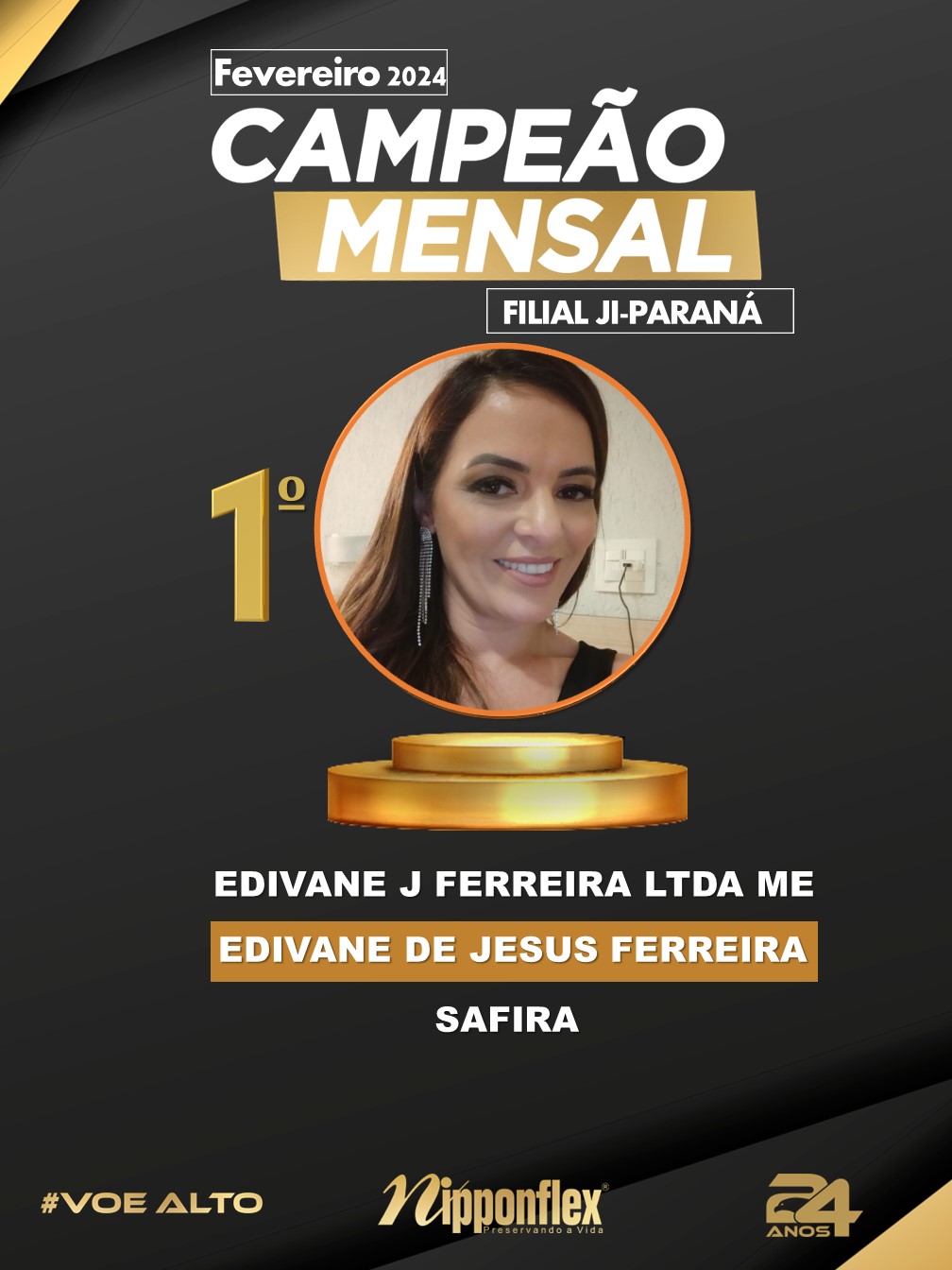 CAMPEÃO FEVEREIRO 2024 - 23. JI- PARANÁ